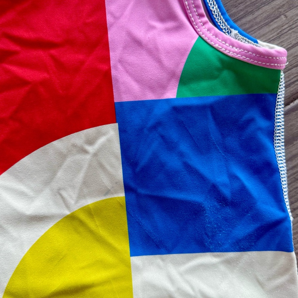 Hanna Andersson l Colorful Geometric Girl’s Tank Top and Shorts Set l Size :4 - Picture 5 of 9